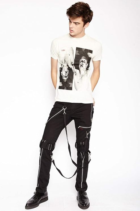 Tripp Strap Zipper Bondage Pants [Black]