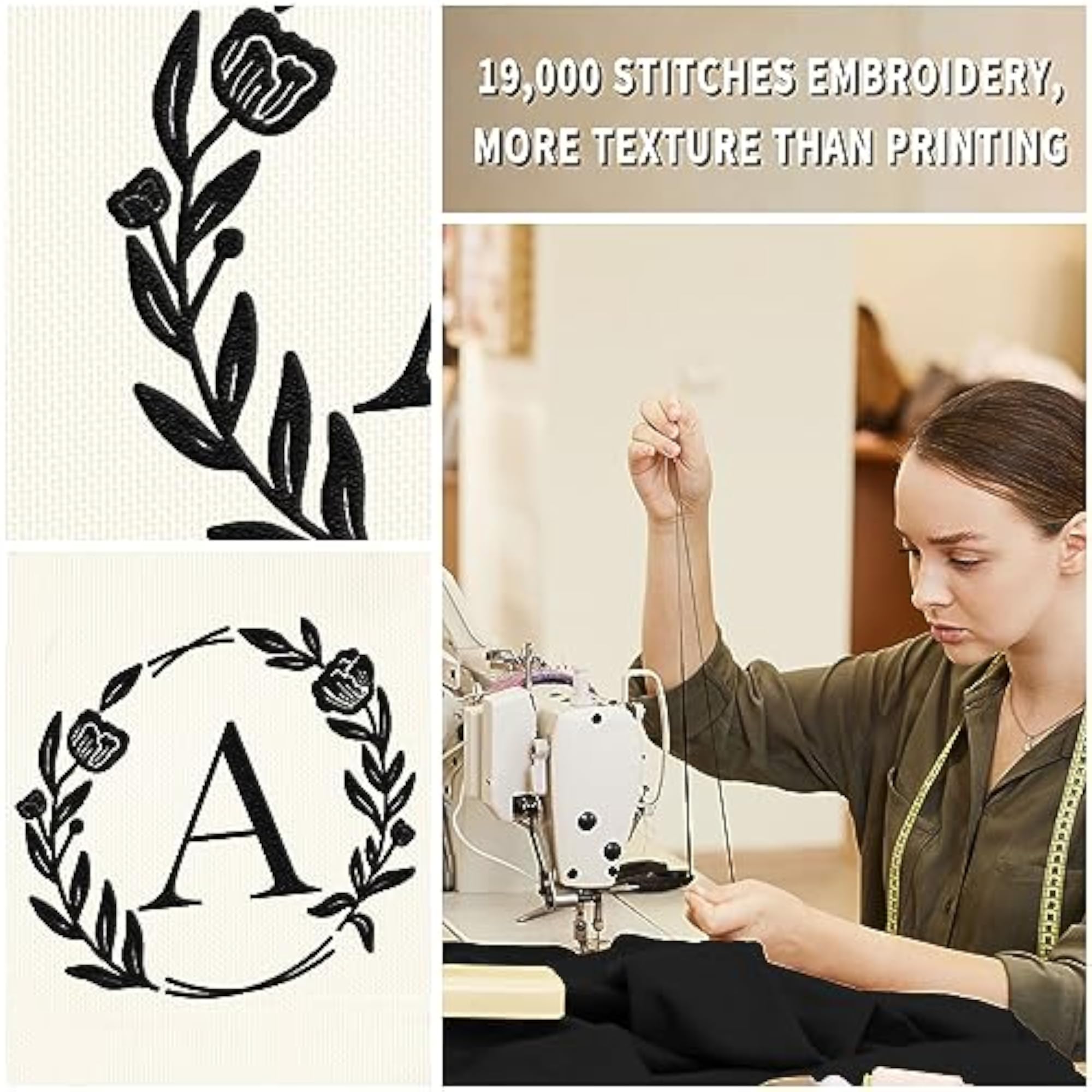 Gifts for Women - Initial Canvas Tote Bag