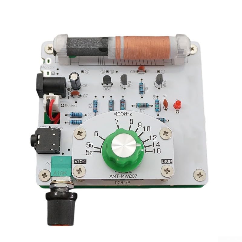 Radio Circuit Board, MW207 DIY Medium Wave AM Radio Transmitter Circuit Board Kit for Electronics Hobby Learning Project