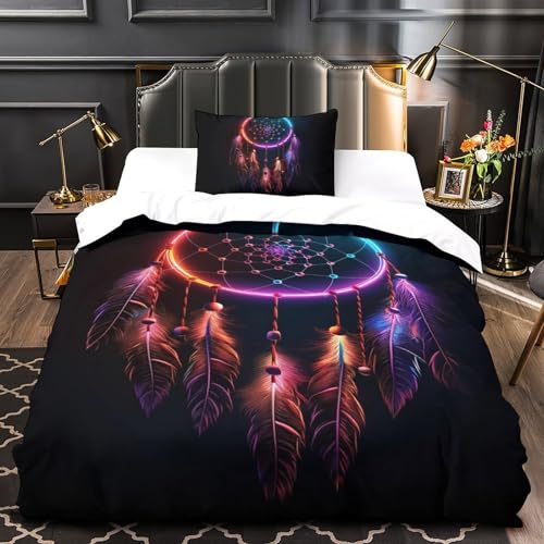 Housse de couette 135x200 avec fermeture éclair carillon éolien - 4