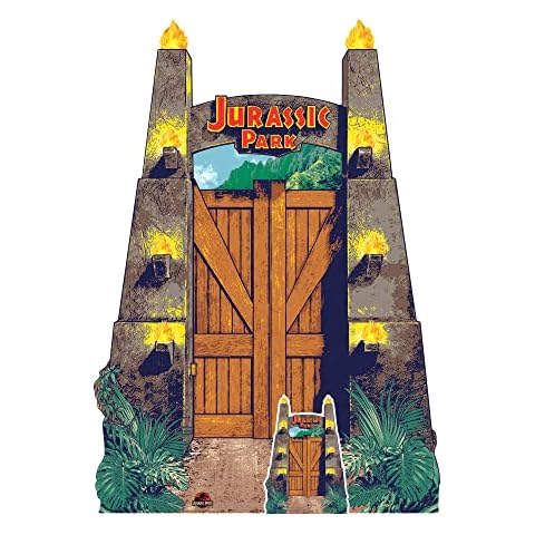 Jurassic Park Entrance Dinosaur Cardboard Cutout Cover