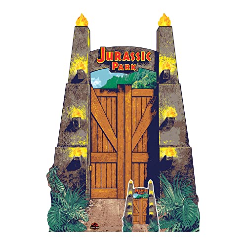 STAR CUTOUTS SC4079 Jurassic Park - Letrero de Entrada de cartón Grande, diseño de Dinosaurio,...
