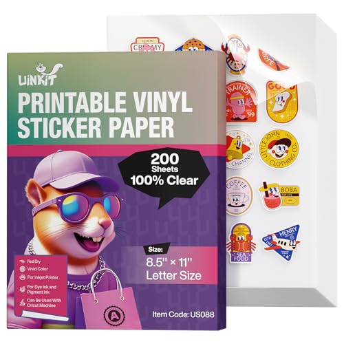 Papier autocollant pour imprimante jet d'encre 8.5x11 compatible toutes marques d'encre