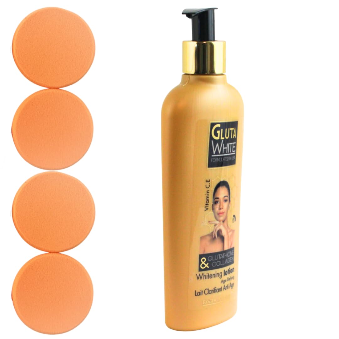 Amazon.com : Gluta White Glutathione & Collagen Lotion with 4 Exfoliating,  cleansing Pads : Beauty & Personal Care