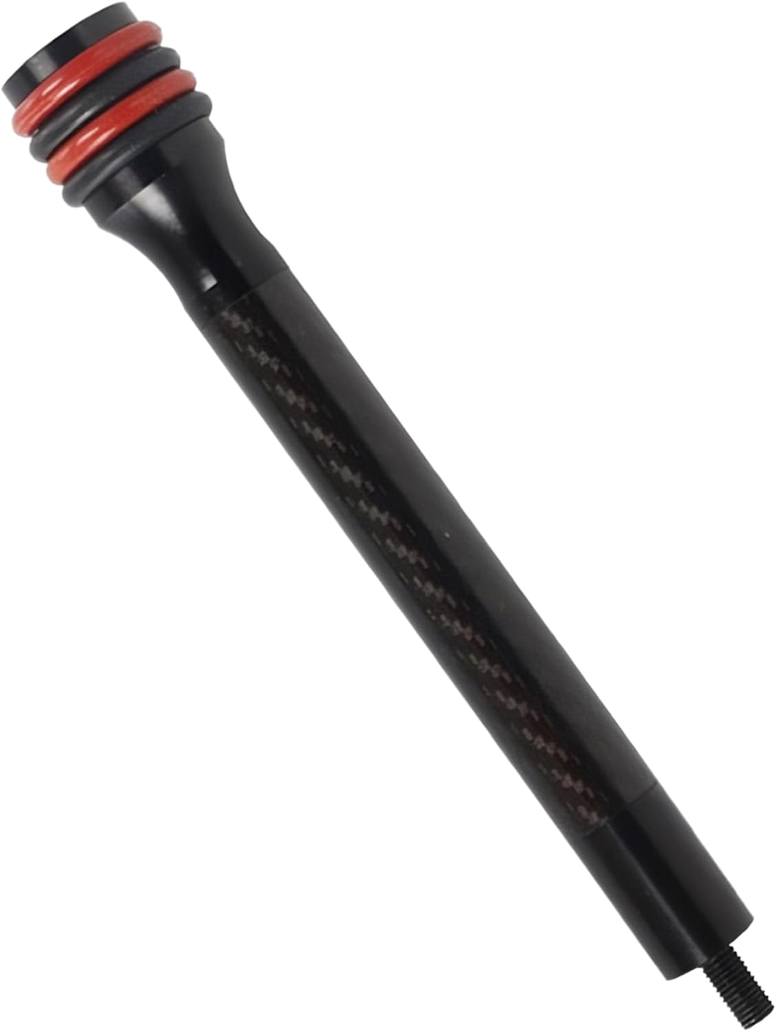 Stabilizator łuku łuczniczego, 21 cm, drążek wyważający łuk z włókna węglowego, z gumowym tłumikiem, lekki, tłumiący wibracje, akcesoria do montażu na łuku złożonym