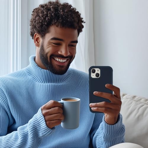 Coque iPhone 14 Plus intégrale et antichoc de couleur bleu foncé