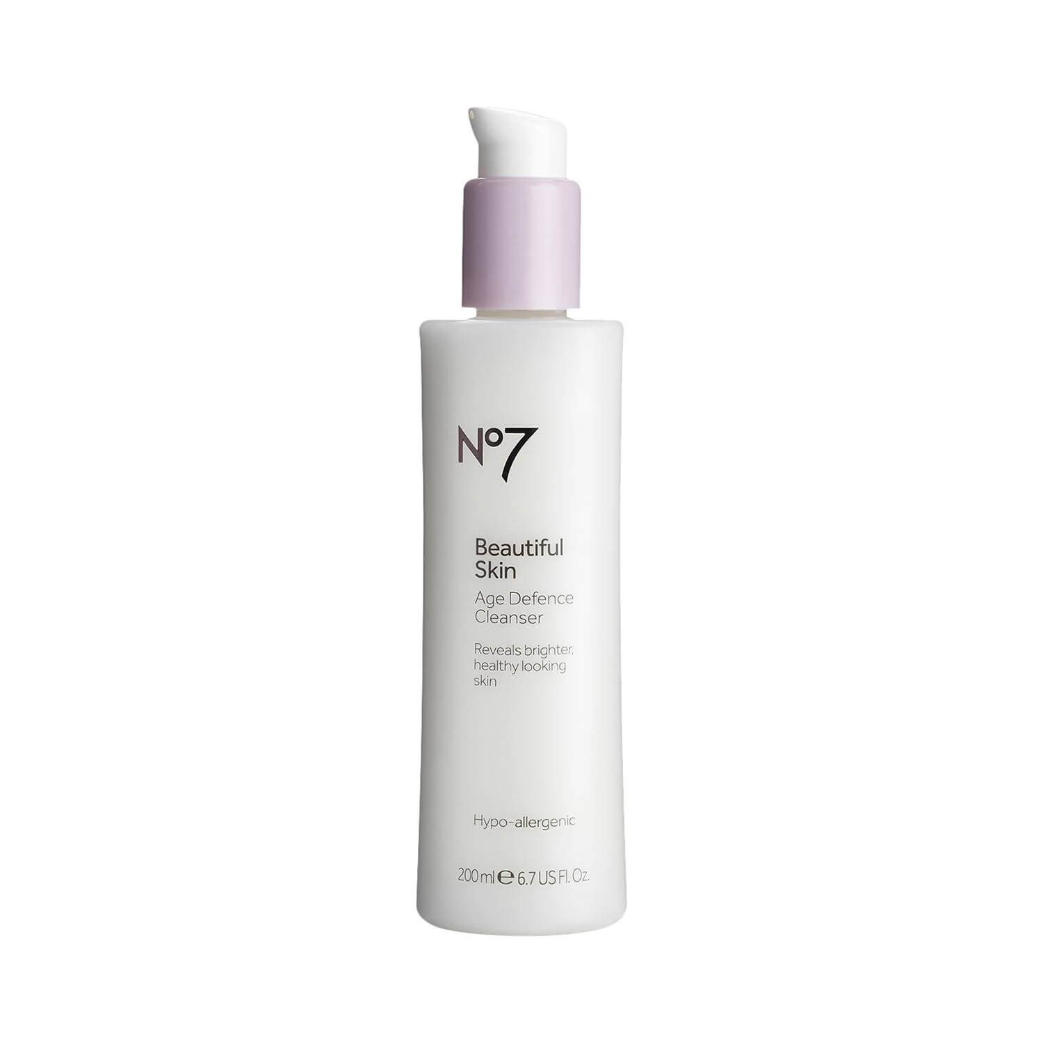 BOOTS No7 Beautiful Skin Age Defence Cleanser - 6.7 U.S. fl. oz.