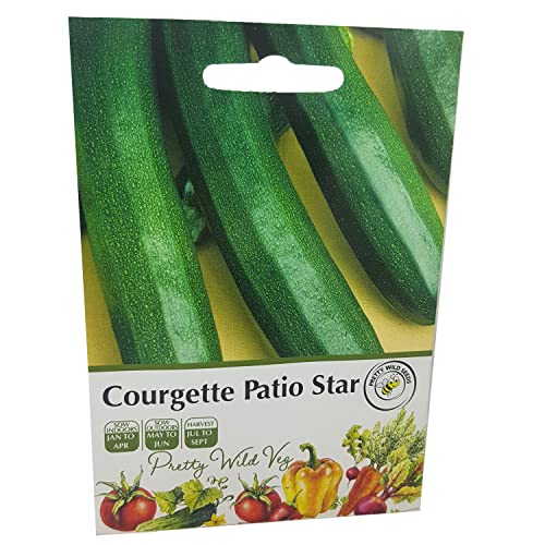 Courgette Patio Star F1 Vegetable Fruit Seeds Veg Seeds Cabbage Carrot Sweetcorn Tomato Strawberry (Courgette Patio Star F1)