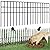 10 Panels Animal Barrier Fence, 14ft(L) x 13in(H) No Dig Garden Fence for Dog Rabbit, Rustproof Anti Digging Barrier, Garden Edging Border Ground Defense for Outdoor, Yard, Patio