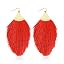 Feather Fringe - Red