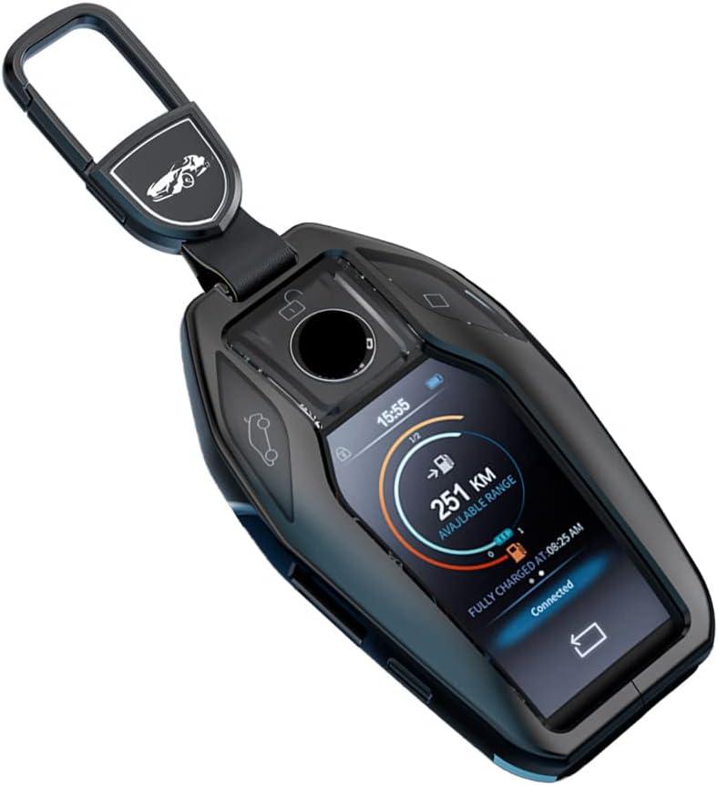 ontto Key Fob Jacket Fit for BMW LCD Screen Display Smart