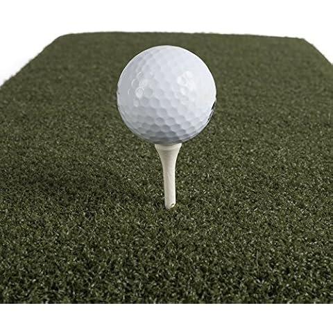 The Original Country Club Elite® by Real Feel Golf Mats® 3' X 4' Iron/Chipping Golf Mat | Heavy Duty Commercial Practice Mat | Accepts A Real Tee | Swing Down and Through | Indoor/Outdoor Cover