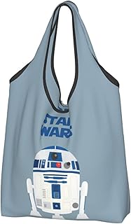 [LDU] スターウォーズ エコバッグ 大容量折りたたみエコバッグ買い物袋 人気軽量防水ショッピングバッグおしゃれレディースメンズ多機能トートバッグレジ袋 コンパクトコンビニバッグ買い物バッグ64cm×38cm。