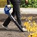 Sun Joe SBJ597E-SJB 6-Amp 155 MPH Electric Leaf Blower, Blue