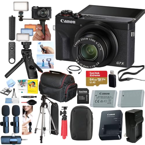 Canon PowerShot G7 X Mark III con 64GB SD y accesorios miniatura 1