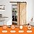 SKYSEN 30in x 84in Double Sliding Barn Doors with 6FT Single Track Bypass Barn Door Hardware Kit, Unfinished Spruce Wood, Save Spacing, Easy to Install, Maximum Fit 49in Openning.(30-84-6FT-DGZ)