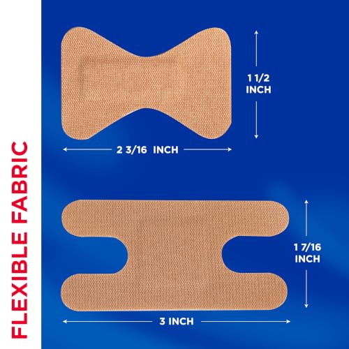 Image of BAND-AID Brand Sterile Flexible Fabric Adhesive Bandages, for Protection & Wound Care of Minor Cuts & Burns, with Quilt-Aid Technology to Cushion Painful Wounds, Finger & Knuckle, 6 Pack