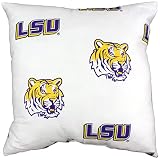 College Covers Everything Comfy LSU Tigers 16" Decorative Pillow - White