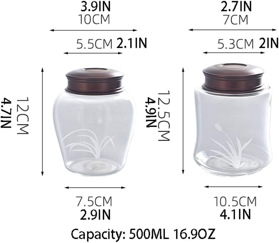 Kitchen Jar Airtight Food Storage Container for Kitchen Counter with Lids Canister Set Ideal for Flour Tea, Sugar, Coffee, Candy Storage Jars (Color : Cylinder) (Cylinder)