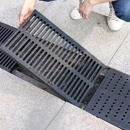 Grilles de drainage robustes pour allées en résine imputrescible