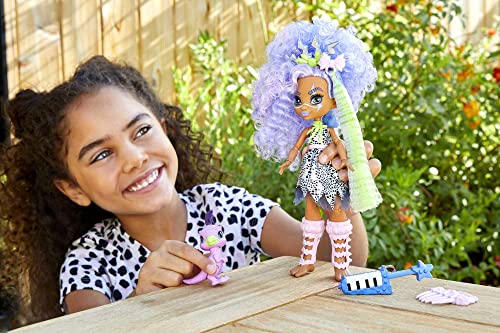 Cave Club Bashley Doll (8 – 10-Inch, Lavender Hair) Poseable Prehistoric Fashion Doll With Dinosaur Pet And Accessories, Gift For 4 Year Olds And Up [Amazon Exclusive] #TOP1