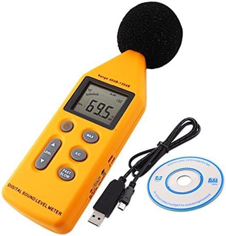 GX PRO Digital Sound Level Meter Decibel Logger 40-130dB USB and CD
