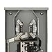 Siemens MC1020B1100S 10 Space 20 Circuit 100-Amp Surface Mount Meter Load Center Combination with Ring Type Cover