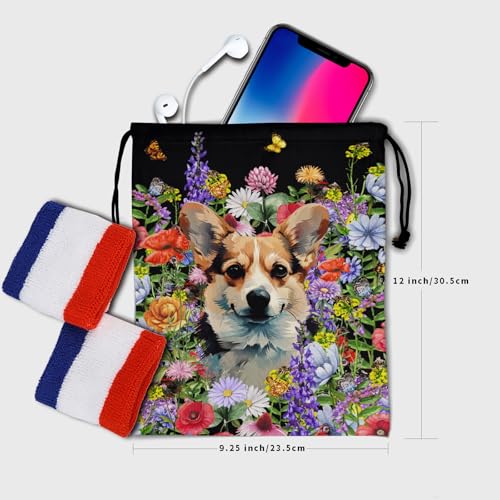 Image of Nerxy Pet Gymnastics Grip Bag Dog Cat Drawstring Grip Bags Puppy Shoe Bag Gym Storage Pouch