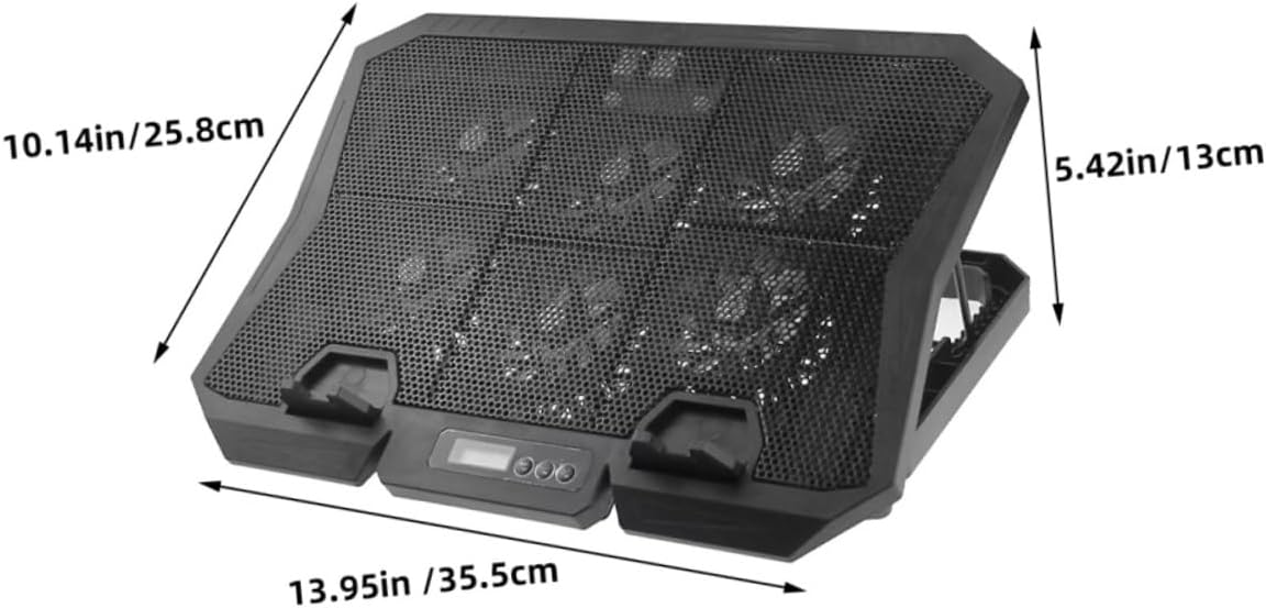 jojofuny Laptop Cooling Pad Quiet Fans Height Laptop Stand for Gaming Desktop Use for Heat Dissipation and Stability