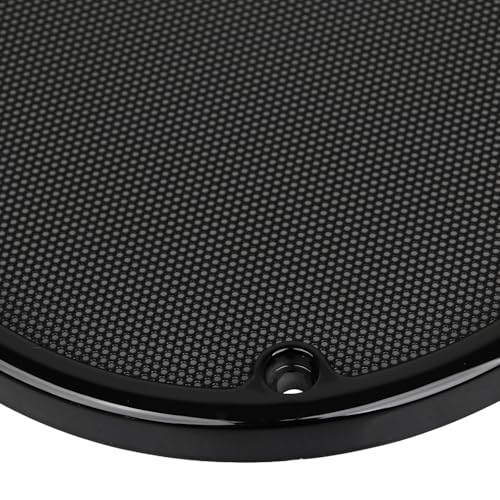 Image of Rear Speaker Trim Grills Mesh Covers For Harley Electra Glide 1996-2013 Street Glide 2006-2013 Ultra Limited FLHTK 2010-2013, Black Mesh+Black Trim