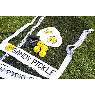 Sandy Pickle | Portable Beach & Grass Pickleball Set | Takes Pickleball Off THE Hardcourt Puts IT ON THE Beach, in THE Park, ON Your OWN Grass!