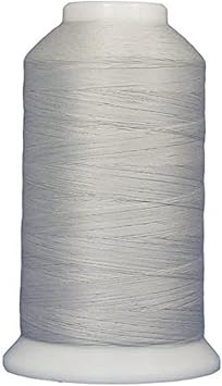 Superior Threads So Fine 3-Ply 50 Weight Polyester Sewing Thread Cone - 3280 Yards Genoa Gray