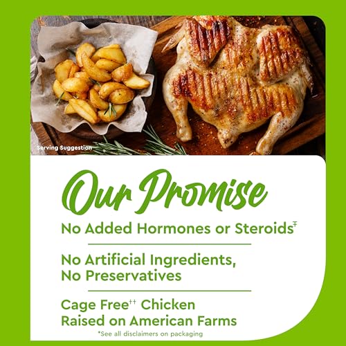 Just Bare Natural Fresh Whole Chicken | Antibiotic Free | Bone-In | Without Giblets & Neck | 64 Ounce