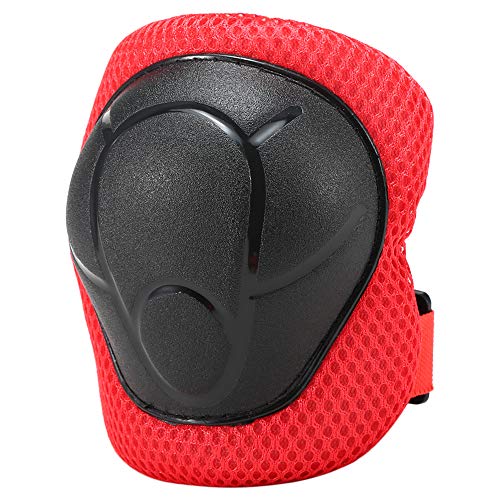 KKcare Conjunto de joelheiras infantil 6 em 1 kit de proteção de joelho joelheiras com protetores de