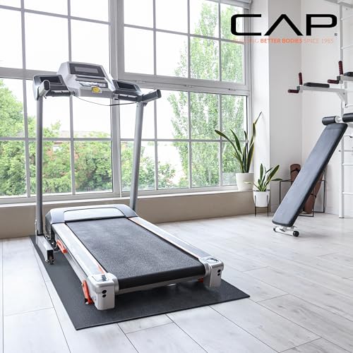 Cap Exercise Equipment Mat for Treadmill, Fitness Equipment Mat, Home Gym Floor Protection, Black, Pebble Design, 78"x36"x ¼” by CAP Barbell - Used condition - Image 5