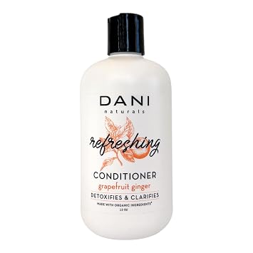 DANI Naturals Grapefruit Ginger Repairing Conditioner, Vegan, Sulfate-Free, Detoxifies & Clarifies, 12 fl oz