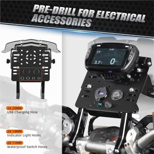 Support de navigation moto Beta RR fixation anti-vibration compteur GPS - 6