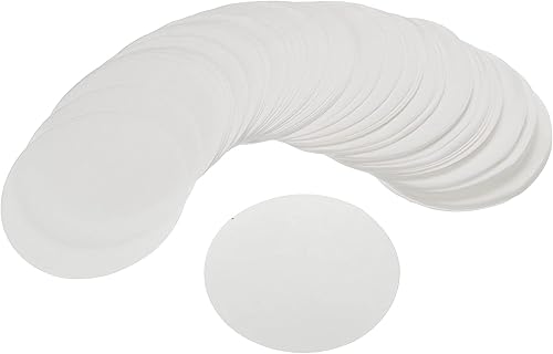 PATIKIL Mocha Pot - Filtro de papel redondo desechable, papel blanco de 2.68 pulgadas de diámetro exterior para máquina de café expreso, cafetería,