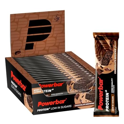 Powerbar - Protein Plus - Low Sugar - Chocolate Brownie - 16x35g - High Protein Low Sugar Riegel