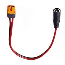 XT60I Female to DC8020 Adapter Cable, 14AWG Heat Resistant Double Connectors for Solar Generator Portable Power Station Outdoor Charging Infrastructure 30cm 11.8In