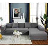 sofa bezug ecksofa günstig STOFF UND FUNKTION: Der elastische Stoff dehnt sich leichter und passt sich perfekt Ihrem Sofa an. Es ist ein Sofabezug, der speziell für Schnittsofas entwickelt wurde. Die Armlehnen und das Chaiselongue lassen sich perfekt anbringen und rutschen oder verschieben nicht. So müssen Sie keine Sofabezüge finden, die zu Ihrem Schnittsofa passen. Ein Sofabezug schützt Ihr Sofa nicht nur vor Flecken, sondern verleiht Ihrem Sofa auch ein neues Aussehen, wenn es etwas kaputt oder nicht so neu aussieht.