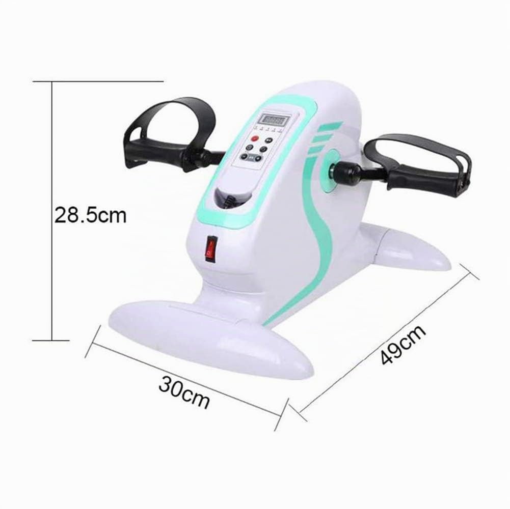 CANDYANA Bicicleta De Ejercicio Motorizada/Bicicleta - Ejercitador De Pedal Eléctrico con Soporte Protector De Pierna -Entrenador De Rehabilitación para Personas Mayores