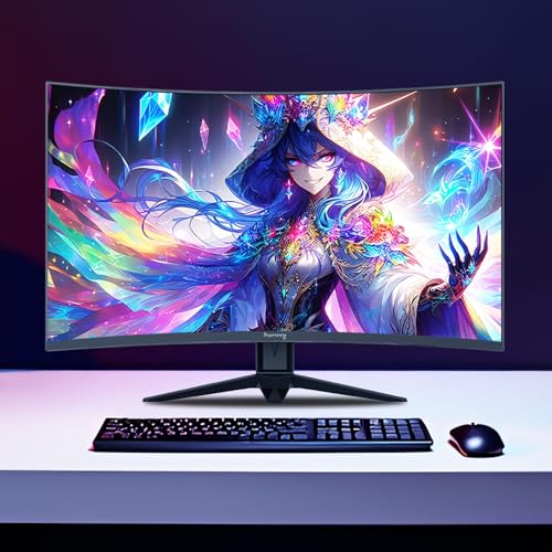 undefined Suevery ゲーミングモニター 27インチ WQHD 2560x1440 260Hz 湾曲 モニター 1800R ディスプレイ HDMI2.0 & DP1.4 ブルーライト軽減 傾斜調整 広い視野角 壁掛け対応 の商品画像 7