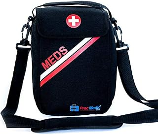 PracMedic Bags Lockable, Insulated, Travel Medicine Bag- Holds Epipens, Auvi-Q, Asthma Inhaler