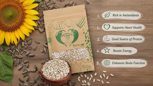 Image of Parshutara Farm Sunflower Seeds 200g | 100% Natural & Raw Surajmukhi Beej | High Protein & Fiber | Healthy Snack for Eating & Roasting