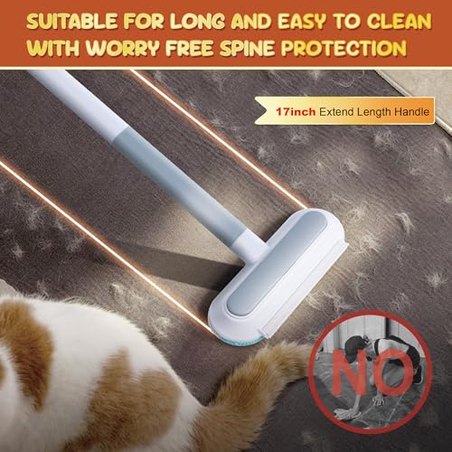 Image of Pet Hair Remover, Dog Cat Hair Remover for Carpets, Couches, Bedding, Furniture & Car Interiors, Reusable Pet Hair Removal Tool for Dog&Cat Fur & Lint & Clothing