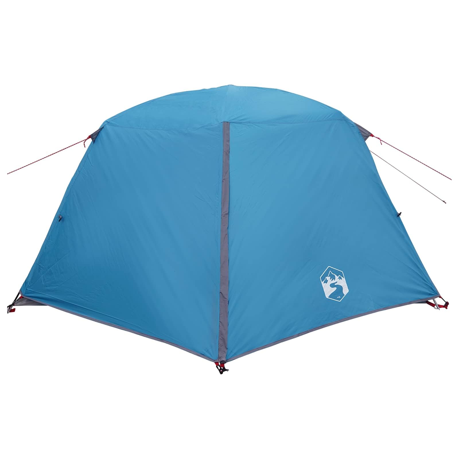 Tente de trekking pour 4 personnes - Bleu - En polyester 185T avec revêtement en polyuréthane - 280 x 239 x 138 cm - Légèrement portable - Pour camping, randonnée, trekking, festival