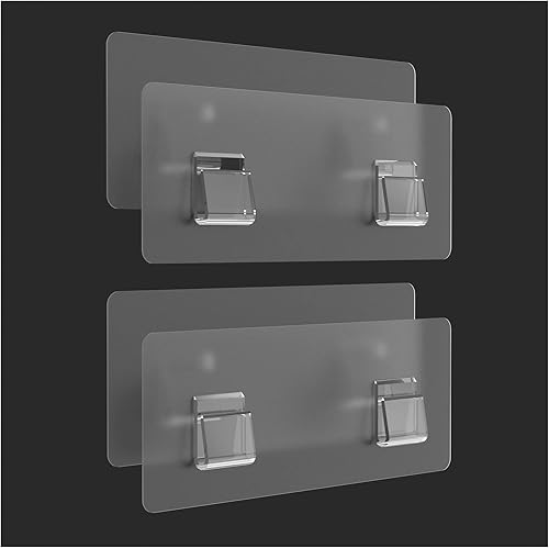 Miniatura 8 de Adhesivos para la ducha, almohadilla adhesiva transparente para la pared, sin rastro, tira de gancho para la ducha, estantes de cocina, estantes de