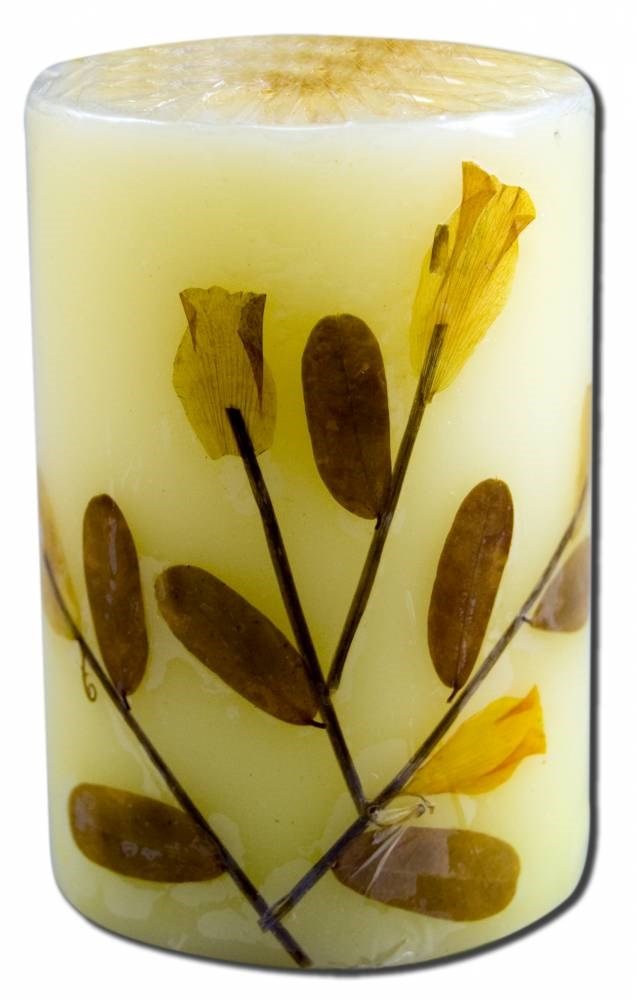 Auroshikha Flower Candles Sandal Aromatherapy Candles