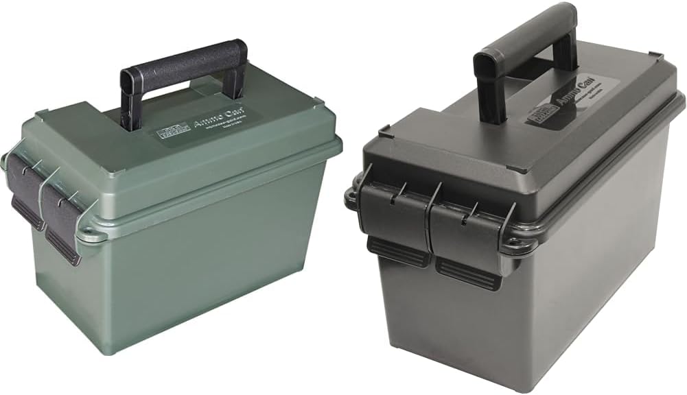 MTM AC50C-11 50-Caliber Ammo Can, Forest Green & Case-Gard 50 Cal Ammo Can, Black